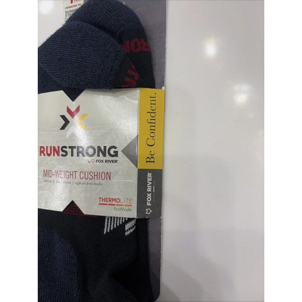 Fox River Runstrong Upland Mid-Weight Crew Socks Large M 9-11 / W 10-12 New